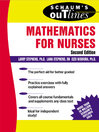 Mathematics for Nurses